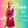 Sharnic model “Tina” doll in a dress, with accessories, mix
