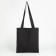 A chopper bag without a zipper, without lining, black color