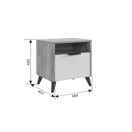 Bedside room Adam 464x401x450 oak craft gold/white tree-2