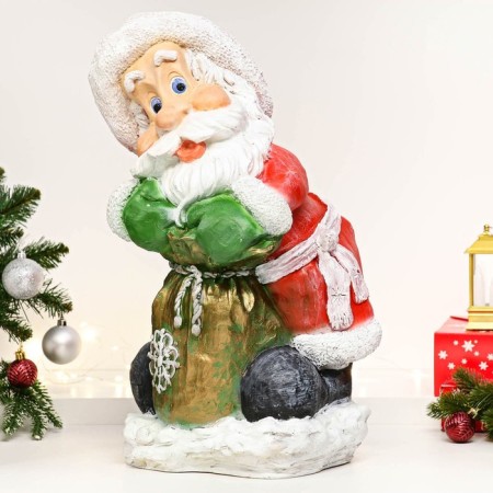 Фигура "Дед с мешком в красном" 51х28х29см-1