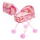Stroller for dolls with a bag "Mermaid" universal, metal frame