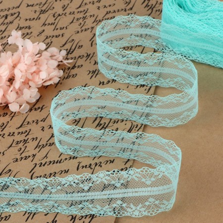 Capricon lace, 35 mm × 10 ± 1 m, mint color