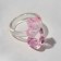 Ring "Marmalade Bear", pink color, size 17
