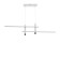 Lamp with DDD "Montana" LED 30W 3000-6000K white-gold 91x7x21 cm