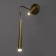 Sconces "Titan" 2xLED 6W+3W 4000k gold 12x12x70cm