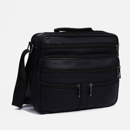 Male bag, black color-1