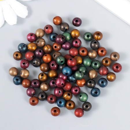 Beads for creativity plastic "Balls. Cold shades of gloss" set 20g d = 0.8 cm