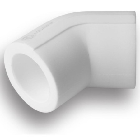 Aqualink square, polypropylene, d = 32 mm, 45 °-5