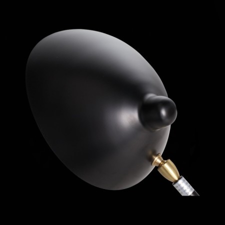 ST LUCE bedside lamp. SL305.404.01. SPRUZZO. 1x60 W, E27, 38x30x53 cm, black color-3