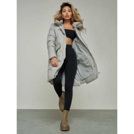 Coat insulated winter female, size 52, color gray-13