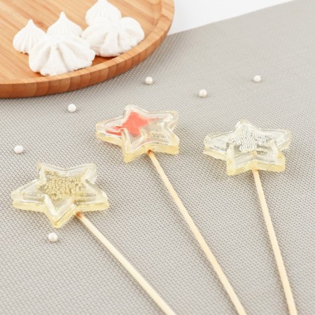Silicone Mold for candy and chocolate “Star rattle”, the color is transparent-3