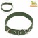 Semilant canvas collar, 58 x 2.5 cm, khaki