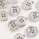 Button, 4 punctures, d = 18 mm, silver color