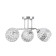 Roxanne chandelier 3he27 40W chrome 58x58x27 cm Bayerlux