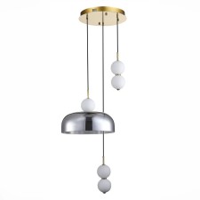 Suspension lamp ST LUCE. SL6112.203.21. Ode. 1x21 W, LED, 4000K, 1575 LM, 51x51x80 cm, golden color