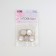 A set of buttons on the leg, d = 21.5 mm, 5 pcs, white/gold color