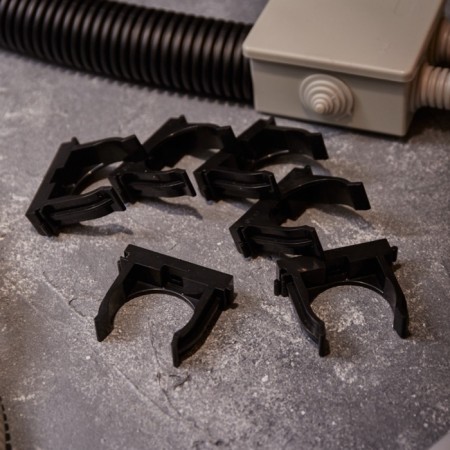 Fastener-clip for the mounting gun Ø 40 mm, black (25 pcs/UP) rexant-3