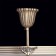 Aphrodite chandelier 5x60W E14 Antique bronze