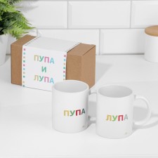 A set of mugs for two, sublimation 