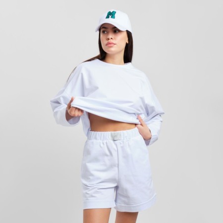 Women's costume (sweatshirt and shorts) Mist, p. 40-42, white