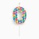 Candle in the cake on the skewer "Kaleidoscope", the number 0, 7 cm