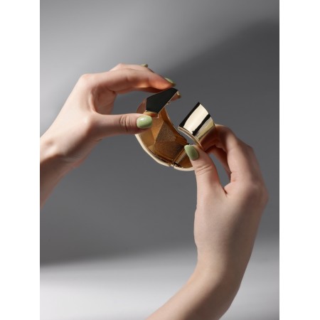 Bracelet Cuff "Corners", metal, color gold-1