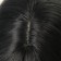 Artificial wig, with a bang, imitation of the skin, 60 cm, black/ashen color