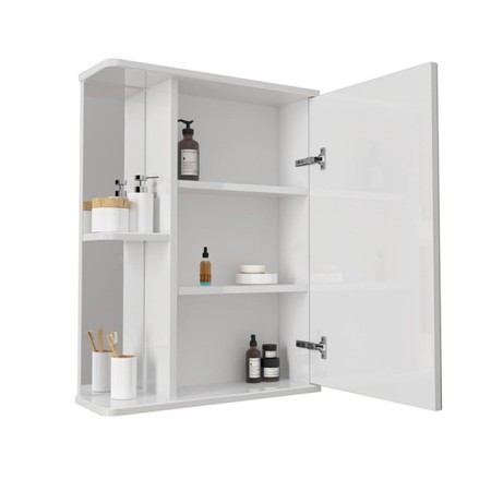 Cabinet-mirror SANSTAR SANSTAR "Universal 55" with shelves, right, white-3