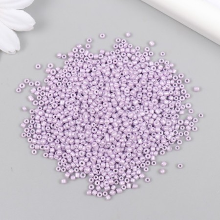 Glass beads 12/0 "delicate lilac" marshmallow 450 g-1