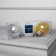 Set of Christmas tree balls "Tinsel color Warm Warm" 3 pcs., Battery, 5 LED, glow white glow