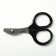 Coger scissors with rubberized handles, a hole of 6 mm, black