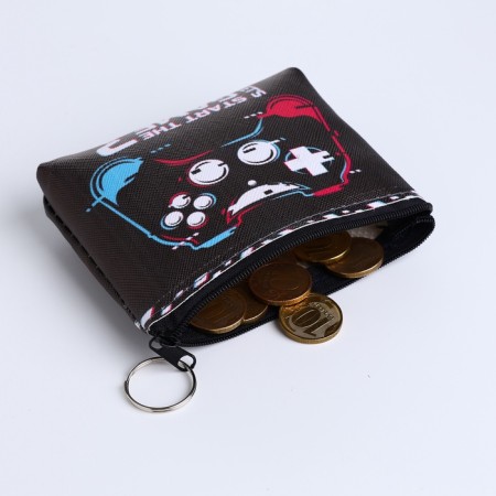 Monetnik's wallet with a zipper, color mix-3