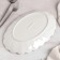 Ceramic "Chamomile" dish, 32 × 20 × 3 cm, white color