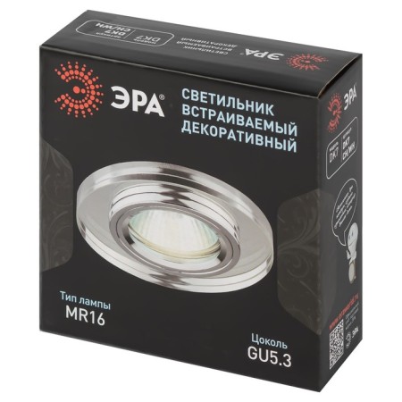 Lamp built -in era DK7, IP20, 50W, 90 mm, mirror/chrome color-1