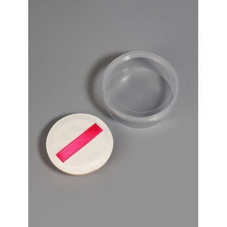 Sponge d/makeup Circle C hold D5cm in the layer case Latex white bag QF-1
