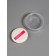 Sponge d/makeup Circle C hold D5cm in the layer case Latex white bag QF