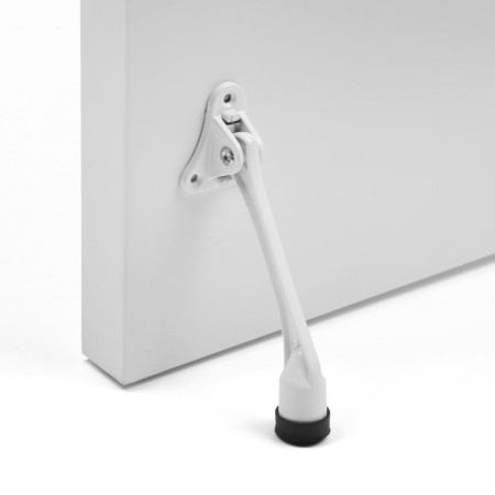Door locomard lock, "goat leg", white color-13
