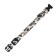 Collar with Militari's backlight 3 glow modes Size S, Osh 22-40 x 2.5 cm gray gray