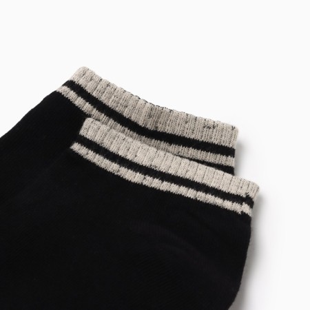 Male socks shortened, black color, rr 29-1