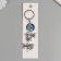 Keychain from the evil eye Metal "Two Dragonflies" 9 cm