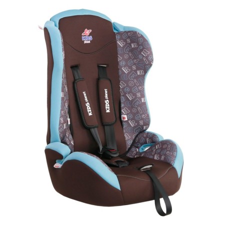 Car Seat Kids Planet Meteor, group I/II/III, letters, chocolate