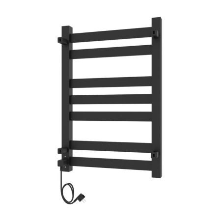 Two electric heated towel rail Laris Hephaestus ChKCh, 500x800 mm, 7 crossbars, right, black-15