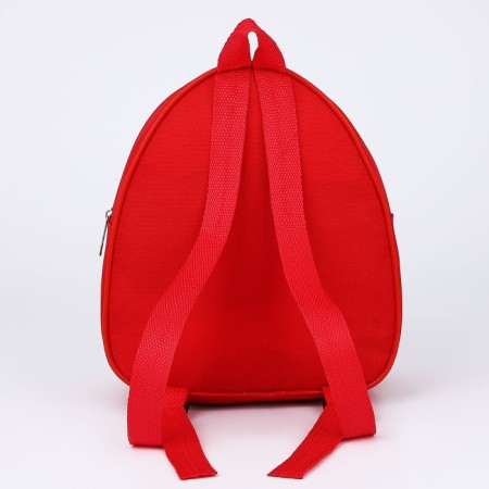 Children's backpack "New Year's Post", lightning department, red color, for the New Year-4