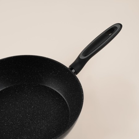 Aluminum pan with high side SL Home, D = 28 cm, h = 7.5 cm, anti -stick coating, induction, black color-5