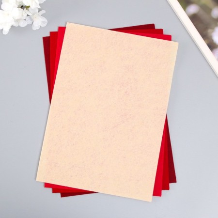 A set of soft felt "Astra" (4 pcs) Assorted, 1 mm, 170 gr. 20x30 cm