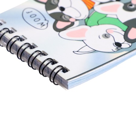 Notepad A7, 40 sheets in a cage on the crest "cuties", covering a shaky cardboard, an offset unit-1