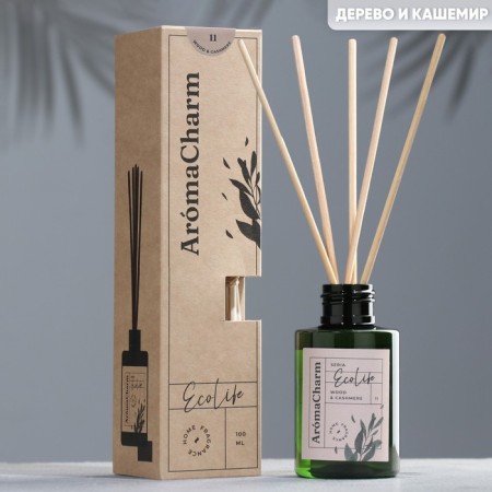 Aromatic diffuser "Ecolife", 100ml, Woods & Cashmeere