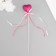 Decor for creativity "Heart" length 20 cm, raspberry