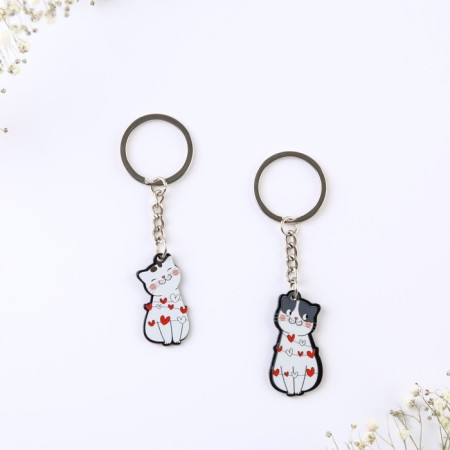 Paired keypots for keys "Michetic love", 8 x 13.3 cm-1