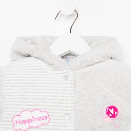 Overalls for a boy, height 68 cm, color gray color-1